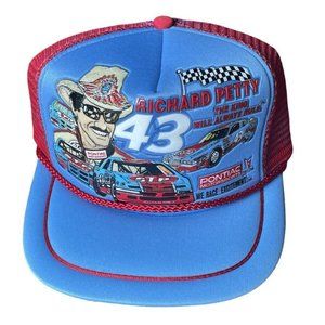 Vtg 80's Richard Petty  Trucker Hat Cap Kandi Tops The King STP Pontiac NEW